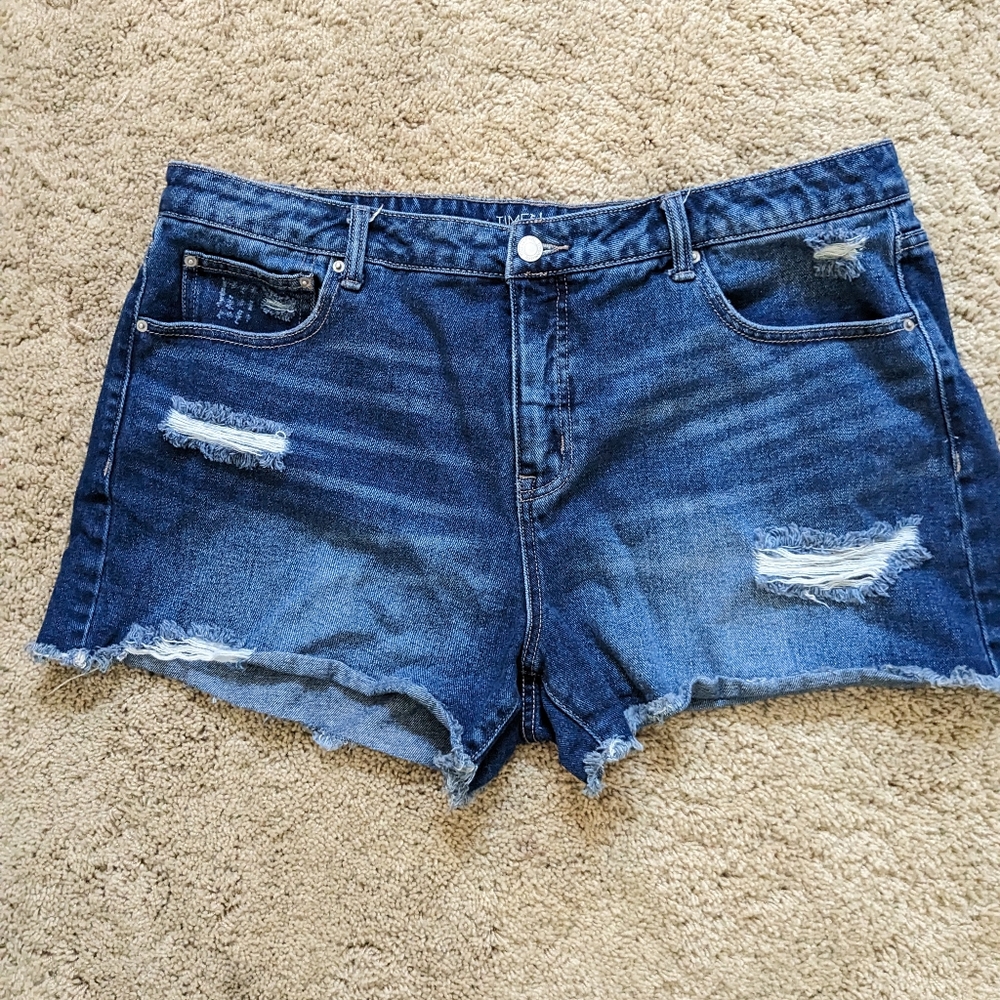 Time and True Jean Shorts, size 18